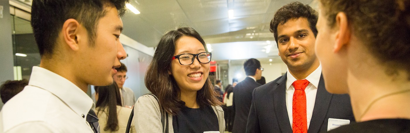 Columbia Engineering students networking